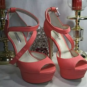 BCBG Generation Coral/Pink Pumps